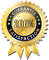 We stand by our inspections with a 200% satisfaction guarantee!