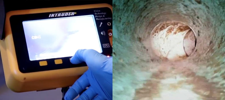 A sewer scope video inspection from Spot On Home Inspections